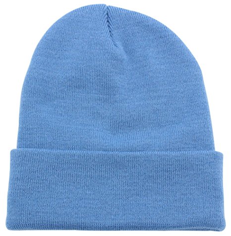 CUFFED PLAIN SKULL BEANIE HAT / CAP | Winter Unisex Knit Hat Toboggan For Men & Women | Unique & Timeless Clothing Accessories By Top Level