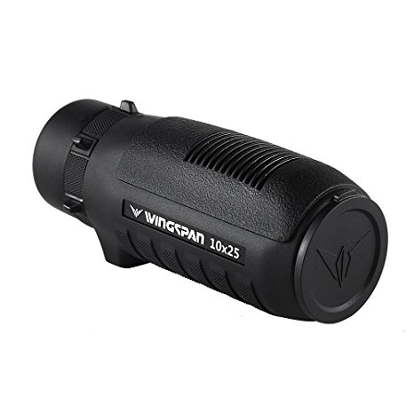 Wingspan Optics Journeyman 10X25 Compact Monocular with Fully Multi Coated Optics Delivers Precision Optimized Viewing in a Shock Proof DuraTank Armor Defying Your Most Rugged Outdoor Adventures