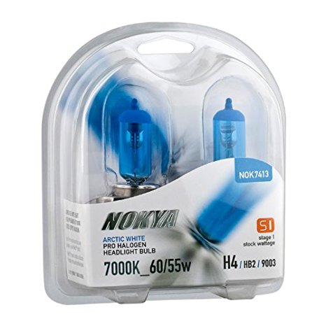 Nokya Arctic White 9003 / H4 / HB2 60/ 55w Headlight Bulbs