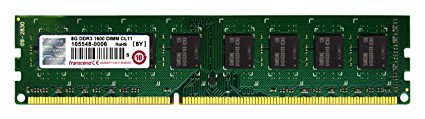 Transcend DDR3 1600MHz Desktop RAM 8 GB, 1.5V, 512Mx8, 240 Pin