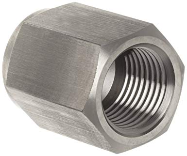 Parker Stainless Steel 316 Pipe Fitting, Cap, 3/8" NPT Female