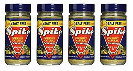 Spike Seasoning - Salt Free and Gluten Free - 1.9 oz (Pack of 4)