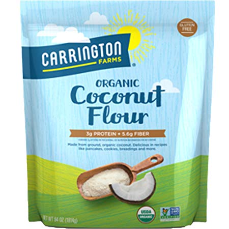 Carrington Farms Organic Coconut Flour, Gluten Free, High in Fiber, 64 Ounce, Packaging May Vary
