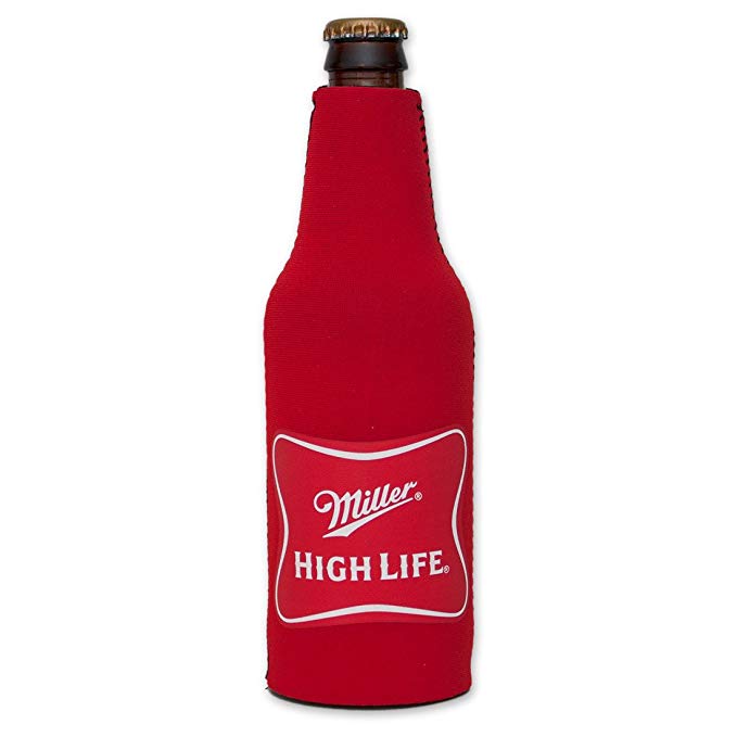 Miller High Life Logo Bottle Suit Koozie