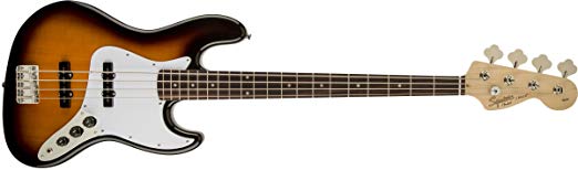 Squier by Fender Affinity Series Jazz Bass - Laurel Fingerboard - Brown Sunburst