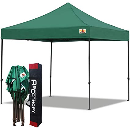 ABCCANOPY Patio 3x3 Gazebo Fully Waterproof Heavy Duty Pop Up Gazebo   HandBag (4-forest green)