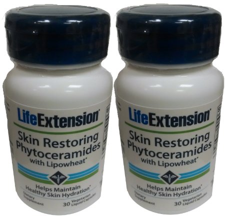 Life Extension Skin Restoring Phytoceramides w/ Lipowheat 30 x 2