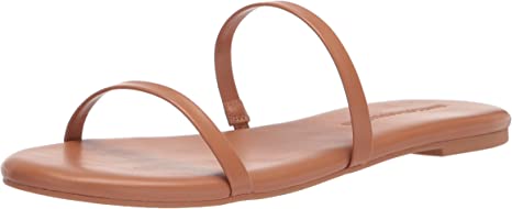 Amazon Essentials womens Thin Two Strap Sandal Flat Sandal