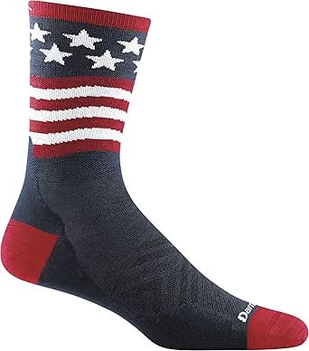 Darn Tough Men's Patriot Micro Crew Run Sock (Style 1037) -