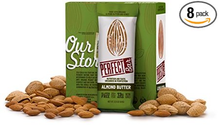 PERFECT FOODS Bar, Almond Butter, 2.29 Ounce (Pack of 8)