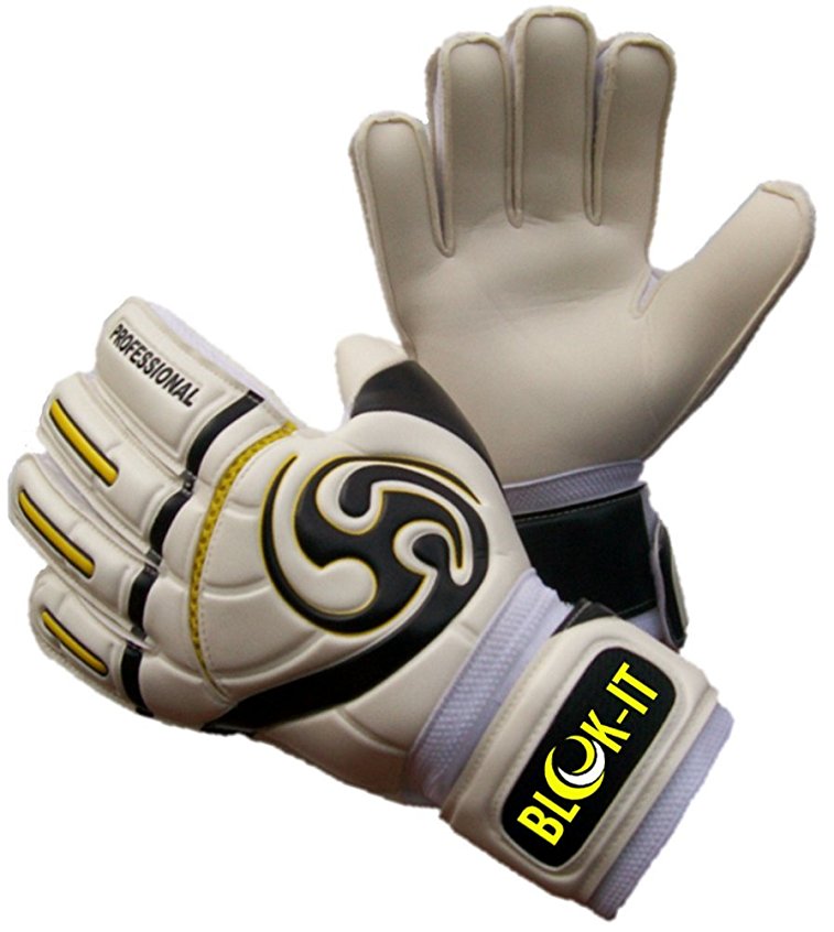 Goalkeeper Gloves By Blok-IT – Goalie Gloves to Help You Make the Toughest Saves – Secure and Comfortable Fit With Extra Padding to Reduce the Chance of Injury