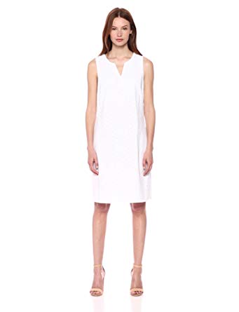 Nine West Women's V-Neck Eyelet Lace Dress