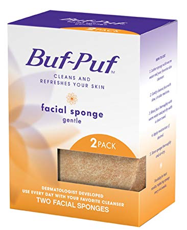 Buf-Puf 3m Facial Sponges, Gentle, 2 Count