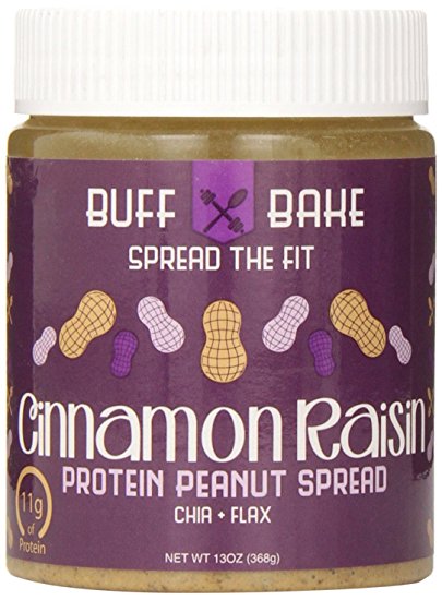 Buff Bake Protein Peanut Spread, Cinnamon Raisin, 13 Ounce
