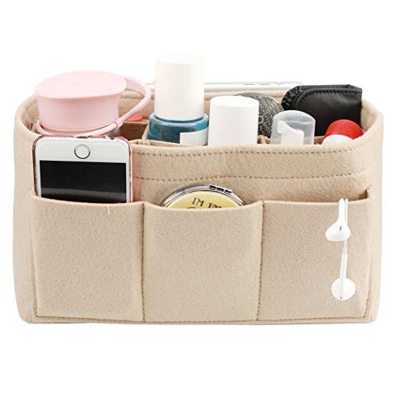 LEXSION Felt Handbag Organizer ,Insert purse organizer Fits Speedy Neverfull 5 Sizes