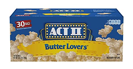 Act II Butter Lovers Microwave Popcorn (3oz., 30 bags) (Pack of 2)