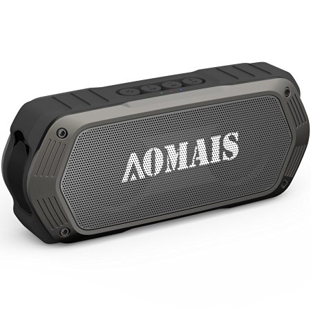 AOMAIS Bluetooth Speaker with IPX7 Waterproof Floating, Stereo Sound Portable Wireless Speakers for iPhone 7 iPod iPad android Phones