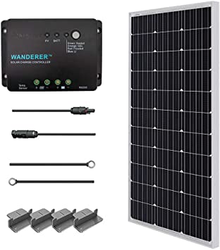 Renogy 100 Watts 12 Volts Monocrystalline Solar Starter Kit