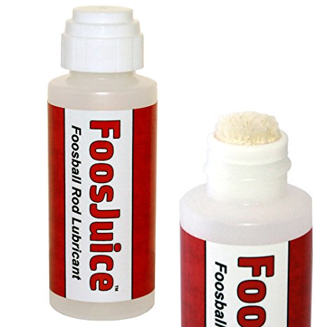 FoosJuice 100% Silicone Foosball Rod Lubricant with Dauber Top Applicator - The Clean and Easy to Use Lube