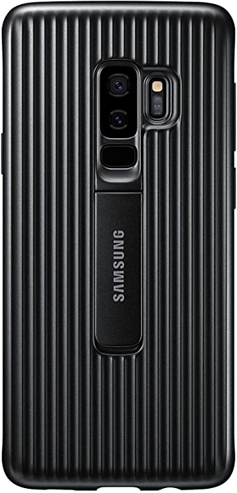 Samsung Galaxy S9  Rugged Military Grade Protective Case with Kickstand, Black