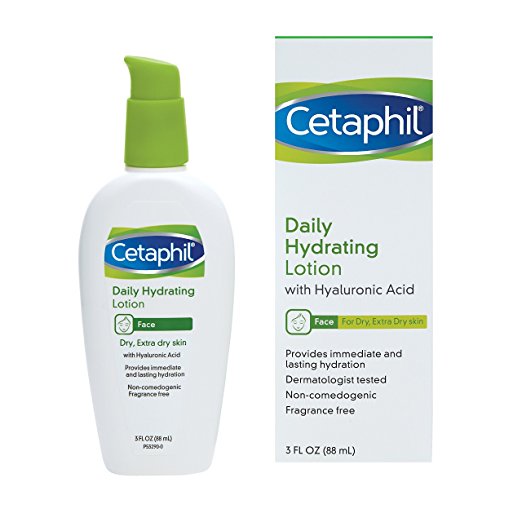 Cetaphil Daily Hydrating Lotion with Hyaluronic Acid, 3.0 Fluid Ounce