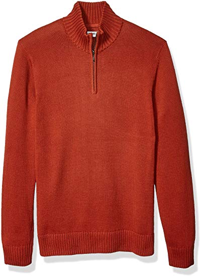 Goodthreads Men's Soft Cotton Quarter Zip Sweater