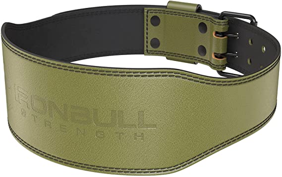 Iron Bull Strength 7mm Leather Weight Lifting Belt - 4" Wide Tapered Premium Leather Lifting Belt for Gym, Workout & Weight Training - Weightlifting Belts for Men and Women