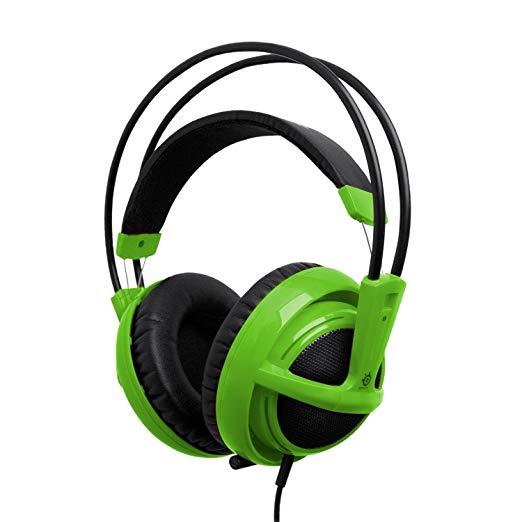 SteelSeries Siberia V2 Full-Size Gaming Headset (Green) (Certified Refurbished)