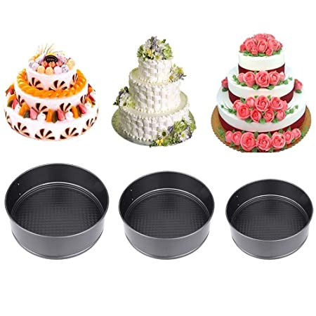 Rimeep® Round Non Stick Cake Pan Bakeware Cake Mould 3 PC Set