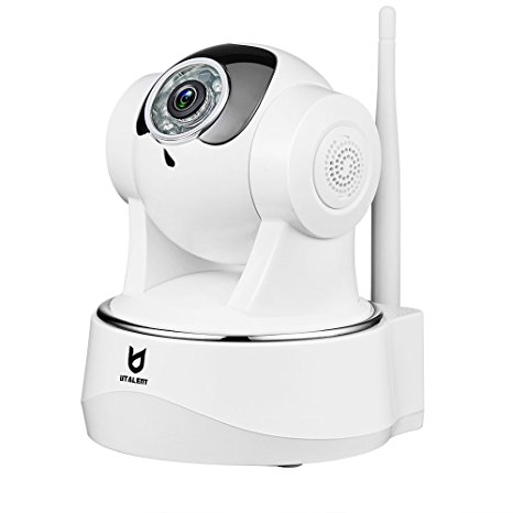 Wireless Security Camera, 1080P HD Night Vision Indoor Home Surveillance IP Camera with Motion Detection and Two Way Audio (White-1080P)