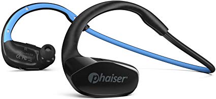 Phaiser FlexCore Gen-5 Bluetooth Headphones, Wireless Earbuds Stereo Earphones for Running with Mic and Lifetime Sweatproof Guarantee, Oceanblue