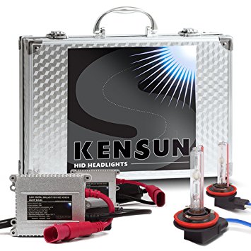 Kensun HID Xenon Conversion Kit "All Bulb Sizes and Colors" with Premium Ballasts - H11 - 12000k