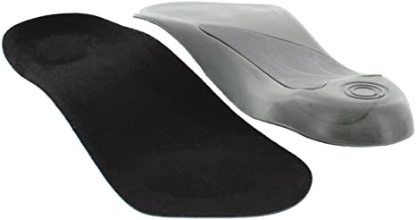 Arch Support Orthotics Ergonomic Mid Sole Support 3/4 Elevator Shoes Insole - 1/2 Inch Height Increase Heel Inserts for Plantar Fasciitis, Heel Pain and Pronation Relief for Men & Women (Small)
