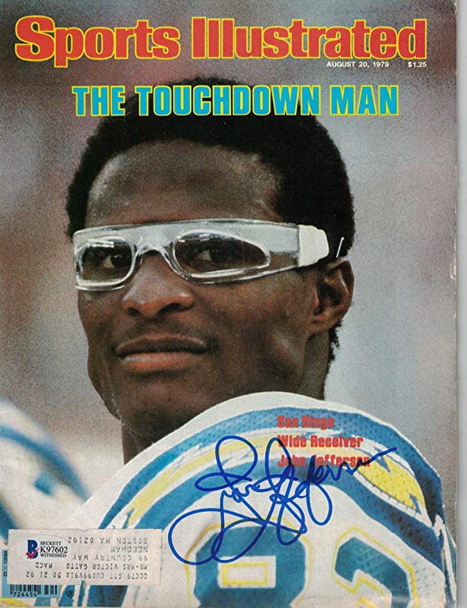 John Jefferson Signed San Diego Chargers Sports illustrated 8/20/79 BAS