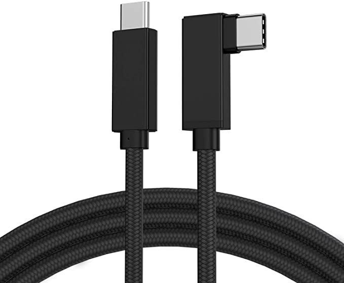 CBUS 10ft 100W USB-C 3.2 Gen 2 Right-Angle Fast Charging Cable Compatible with MacBook Pro/Air, iPad Air 4th Gen (2020), iPad Pro, Dell XPS, Galaxy Tab S7/S7 Plus, Note 20 Ultra 5G