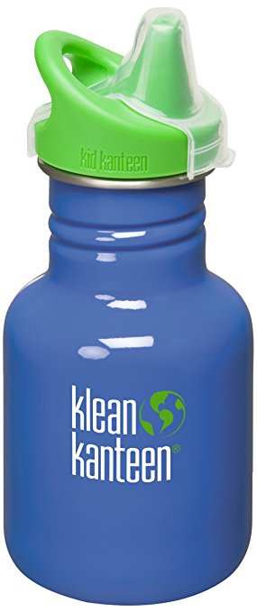 Kid Kanteen Stainless Steel Water Bottle, 12-Ounce with Sippy Cap