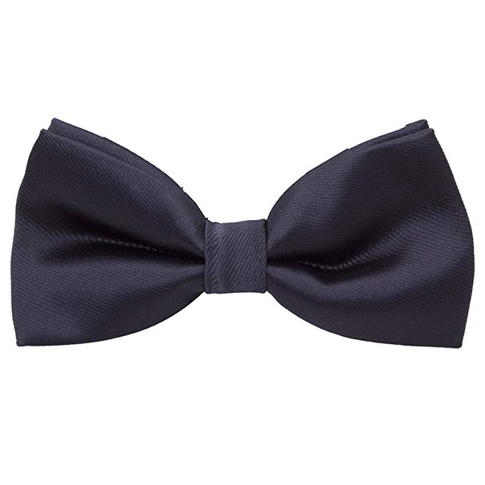 Men's Pre Tied Bow Ties for Wedding Party Fancy Plain Adjustable Bowties Necktie