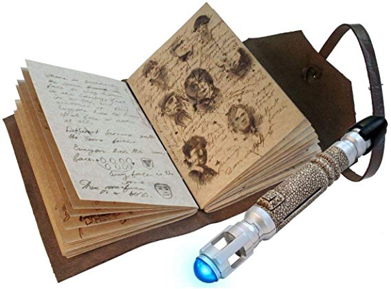 Doctor Who the Journal of Impossible Things and Tenth Doctor's Sonic Screwdriver