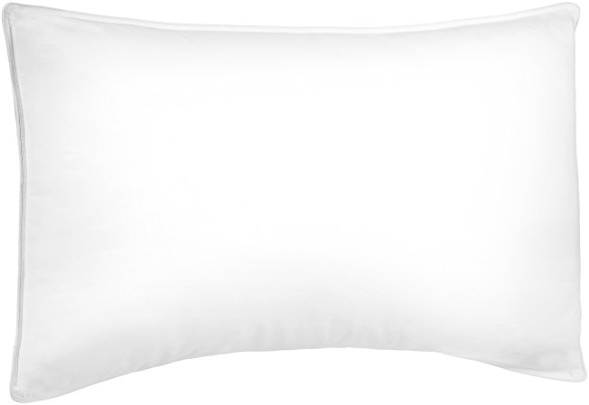 Pinzon Shed-Resistant White Duck Down Pillow - Firm Density, Standard