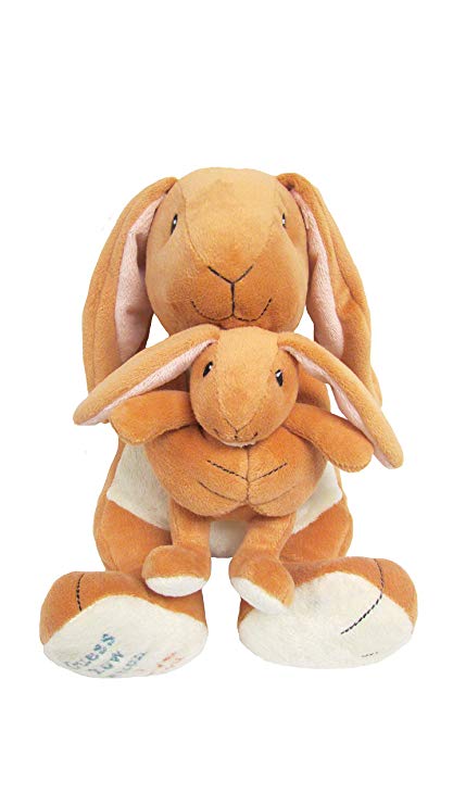 Guess How Much I Love You Big Nutbrown Hare and Little Nutbrown Hare Musical Plush Waggie, 7.75"