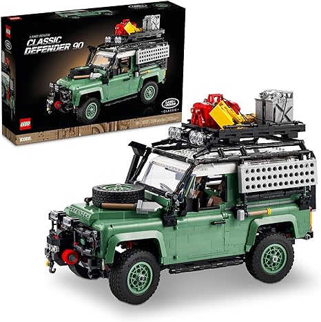 LEGO Icons Land Rover Classic Defender 90 10317 Model Car Building Set for Adults and Classic Car Lovers, This Immersive Project Based on an Off-Road Icon Makes a Great Graduation Gift for Him or Her