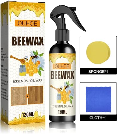 Natural Micro-Molecularized Beeswax Spray - Furniture Polish Beeswax Spra, Beeswax Spray Cleaner, The Original Beeswax Spray Furniture Polish And Cleaner