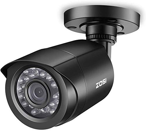 ZOSI 2.0MP FHD 1080p Security Camera Outdoor/Indoor (Hybrid 4-in-1 HD-CVI/TVI/AHD/960H Analog CVBS),24PCS LEDs,Long Night Vision,Weatherproof Surveillance CCTV Bullet Camera