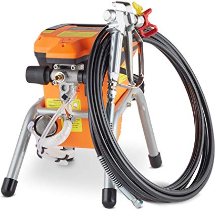 VonHaus Airless Paint Sprayer Kit Spray Gun and Stand Paint Station - 3000 PSI High Efficiency Power with Nozzle Extension, Easy Cleaning Kit, 24ft Hose and Flow Rate 1L/min