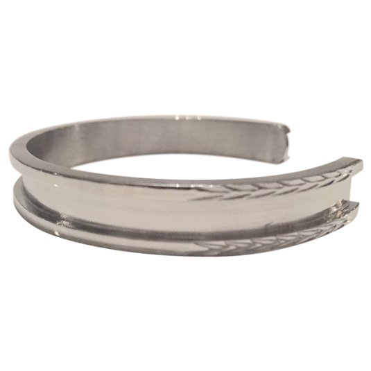Hair Tie Bracelet - Large Size - New Must Have Accessory for Women, Silver Tone Stainless Steel