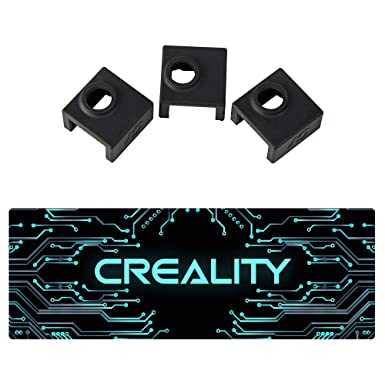 3pcs Official for Creality 3D Hotend Silicone Sock Set of Three and Creality Sticker for Ender 3 CR-10 CR-10S