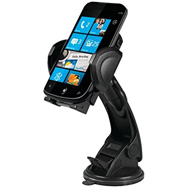 Macally Windshield / Dashboard Universal Suction Cup Mount Holder for iPhone, Smartphones, and GPS (MGRIP2)