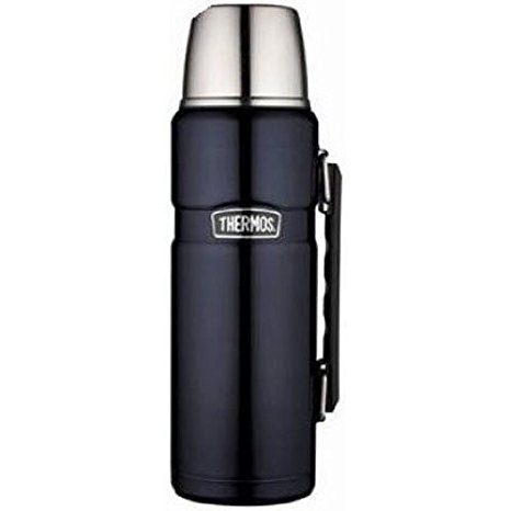 THERMOS Stainless King 40 Ounce Beverage Bottle, Midnight Blue