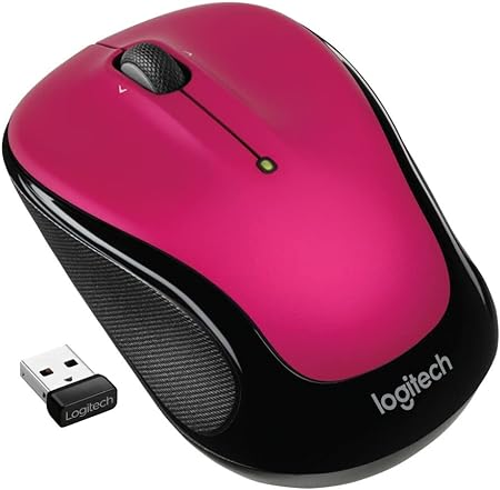 Logitech M325s Wireless Mouse, 2.4 GHz with USB Receiver, 1000 DPI Optical Tracking, 18-Month Life Battery, PC/Mac/Laptop/Chromebook - Brilliant Rose