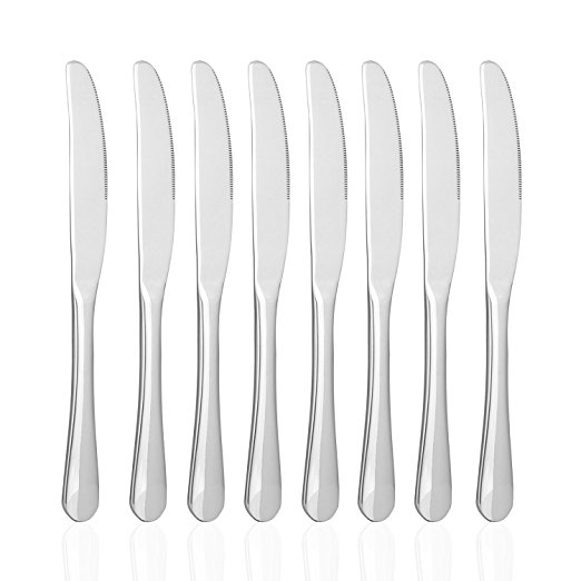 MIUCOLOR Dinner Steak Knife Set - Stainless Steel Knife 8-Piece